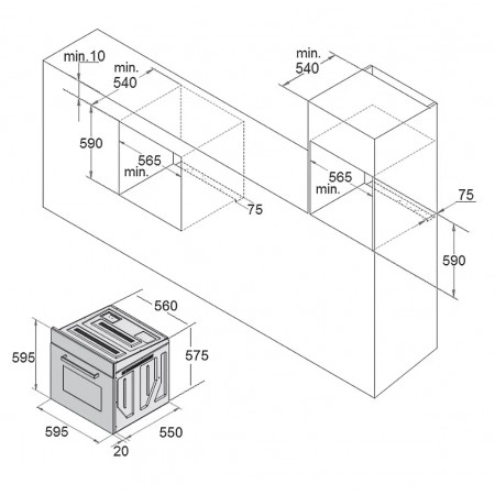 Духовой шкаф Fabiano FBOR 41 Ivory A-25